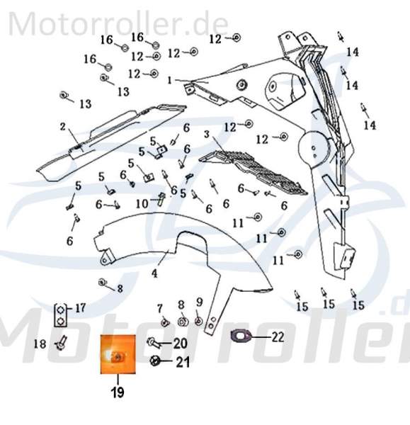 SMC Schraube M6x42mm Keeway Flash 50 Scooter B01090604263 Motorroller.de Bundschraube Maschinenschraube Flanschschraube Flansch-Schraube Bund-Schraube