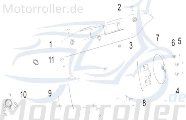 Kreidler Insignio 250 DD Schraube 250ccm 4Takt B01591009565 Motorroller.de M10x1.25x95mm Bundschraube Maschinenschraube Flanschschraube Bund-Schraube