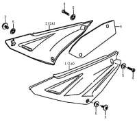 Seitenverkleidung rechts glanzschwarz Motorrad 89460 Seitenverkleidung rechts glanzschwarz Motorrad 89460