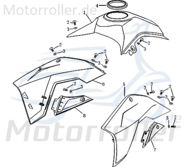 Verschlussabdeckung Motorrad 250cc 4T Kreidler 733316