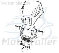 Kreidler Enduro 125 DD Scheinwerferverkleidung oben matt-schwarz 89403 Motorroller.de Scheinwerferabdeckung Scheinwerfercover Kreidler Enduro 125 DD Scheinwerferverkleidung oben matt-schwarz 89403 Motorroller.de Scheinwerferabdeckung Scheinwerfercover