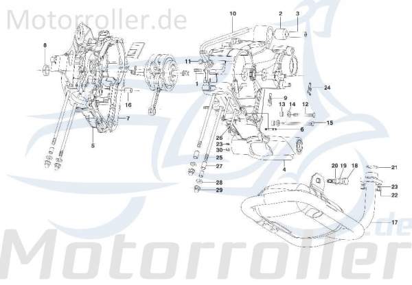 Kreidler STAR Deluxe 4S 125 Dichtscheibe 125ccm 4Takt C-4780009 Motorroller.de Dicht-Ring Distanz-Scheibe Dicht-Scheibe 125ccm-4Takt Scooter LML