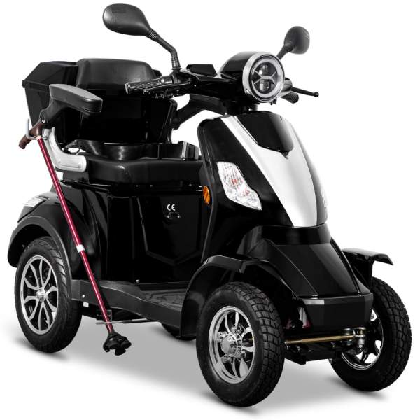 E-Quad Scoody E4 Shopper V2 25 km/h schwarz 1000 Watt Elektroroller Seniorenroller E-Scooter