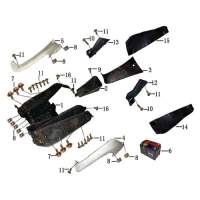 Verkleidung links Abdeckung 705362 Verkleidung links Abdeckung 705362