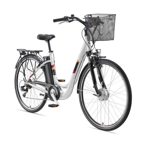 E-Bike Telefunken RC822 Multitalent Elektrofahrrad City-Pedelec weiß 28" RH 48cm E-Fahrrad Citybike
