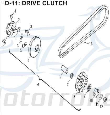 AEON V-belt drive belt timing belt CVT 23100-113-000