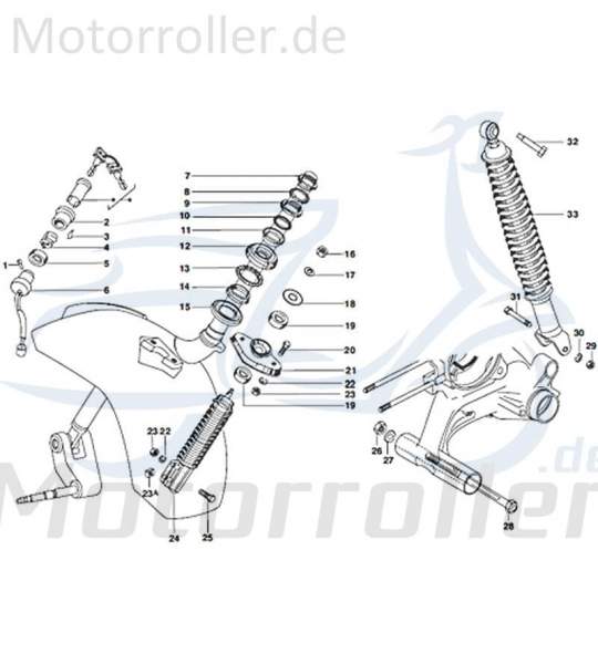 Gehäuse Motorroller 125ccm 4Takt Kreidler Rex 720012