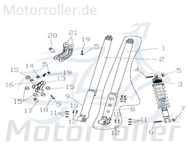 Kreidler Supermoto 250 DD Schraube 125ccm 4Takt B02-08-10050-60 Motorroller.de M10x50mm Bundschraube Maschinenschraube Flanschschraube Bund-Schraube