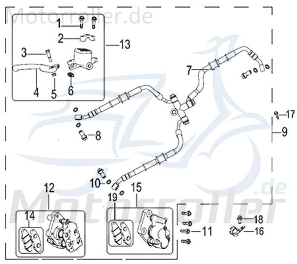 SMC Schraube M6x25mm Kreidler B02050602525 Motorroller.de Innensechskant-Schraube Innensechskantschraube Maschinenschraube Scooter