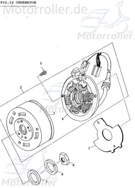 Washer, spacer ring, starter motor 94101-1022020