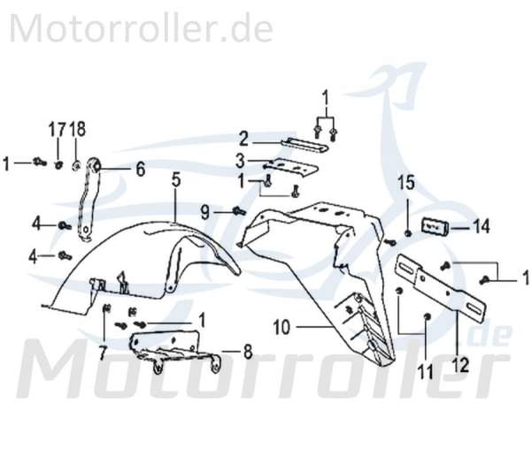 Federring 6 Motorroller Kreidler Star Deluxe Rex 750434