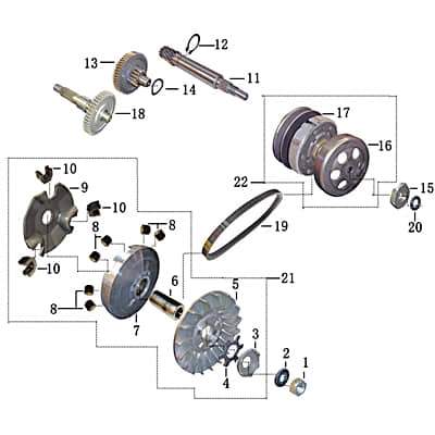 Nockenplatte InnenDurchmesser 16mm AGM Roller 50ccm 2Takt Motorroller.de Nockenscheibe Reglerplatte Nockenscheibensteuerung 1E40QMB Scooter Ersatzteil