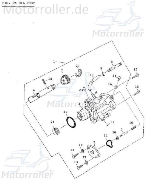 Adly Clip außen ATV 320 Hurricane Kardan Klemme 272ccm 4Takt Motorroller.de Klammer Schelle Klemmschelle Befestigungsschelle Halteklammer Halteclip