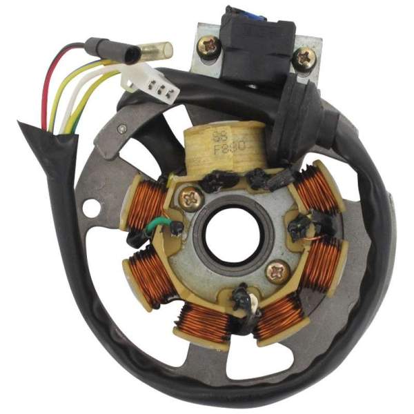 Lichtmaschine Stator 12mm Zündplatte Zündgrundplatte 150034 Motorroller.de Ankerplatte Lichtmaschinenspulen Lichtmaschinenwicklung Generatorplatte