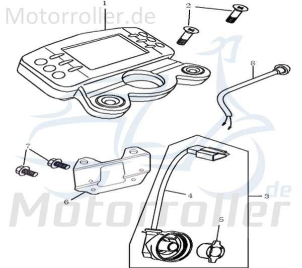 SMC Tachometer Kreidler DICE SM 50 LC Motorrad 601-05Y2-001-1 Motorroller.de Geschwindigkeitsmesser Geschwindigkeitsanzeige Speedometer kmh-Anzeige