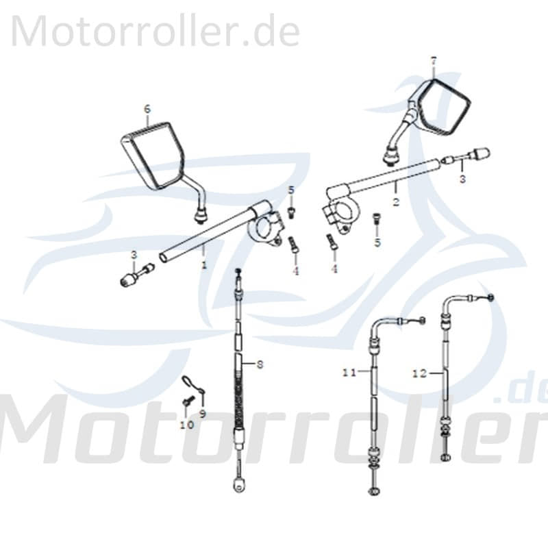 Qingqi Street Dd Gaszug Bowdenzug Ccm Takt Fig Seilzug Bautenzug Gasseilzug Bauten