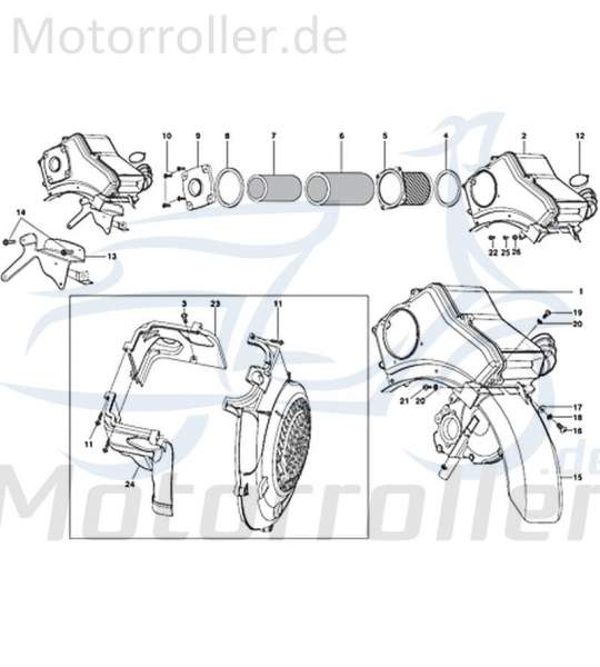 Bundschraube M6x20mm Kreidler STAR Deluxe 4S 125 4Takt 720606 Motorroller.de Maschinenschraube Flanschschraube Flansch-Schraube Maschinen-Schraube