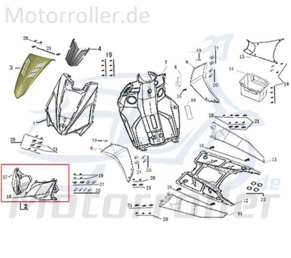 Kreidler Galactica 3.0 RS 50 Frontverkleidung gelb 741594 Motorroller.de Scheinwerferverkleidung Frontabdeckung Frontmaske Frontschürze