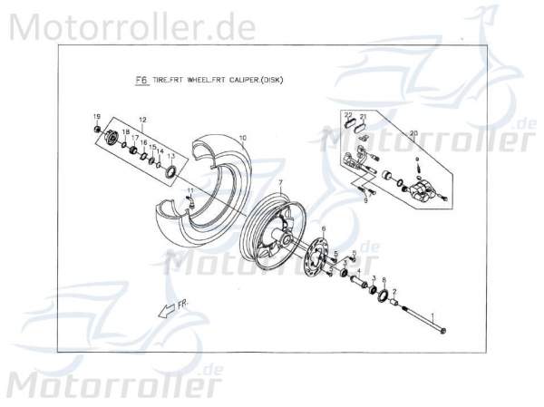 Bremsklotz außen Bremsbelag PGO C240C311000