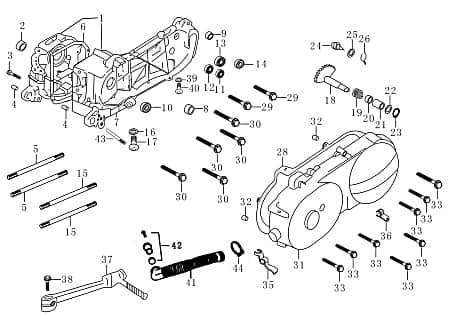 Sechskantschraube Rex RS450 Befestigung Halter 50ccm 4Takt Motorroller.de Halterung Flachkopfschraube Sechskant-Schraube Bundschraube Flanschschraube