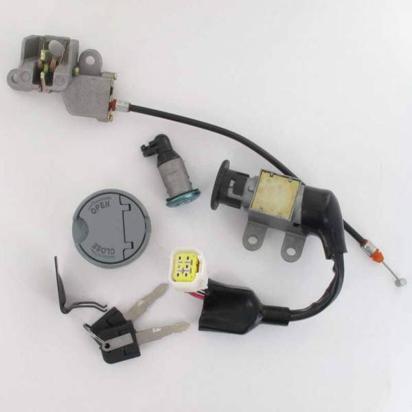 Rex RS460 Boston 8 Schloss-Garnitur Zündschloss 50ccm Motorroller.de Tankverschluss Tank-Verschluss 4Takt 139QMB JSD50QT-13 50cc 4T 139QMA