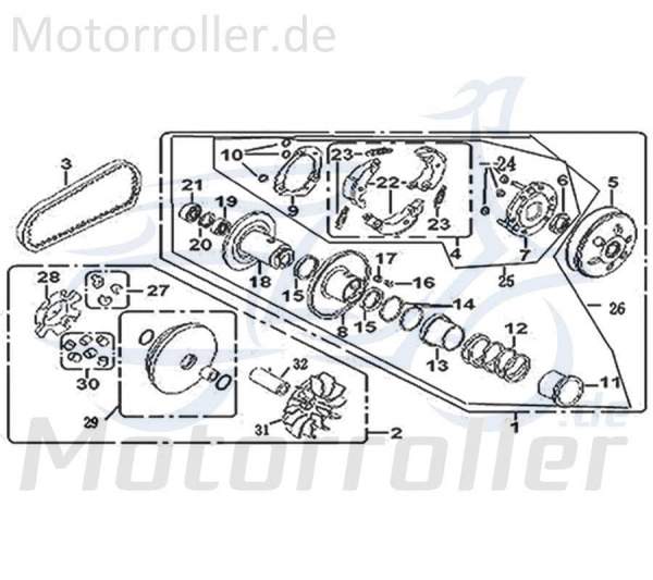 Kreidler Flory 125 Classic Gleitstücke Gleitführung Scooter Roller Gleitschuhe 742112 Motorroller.de Ersatzteil Service Inpektion Direktimport