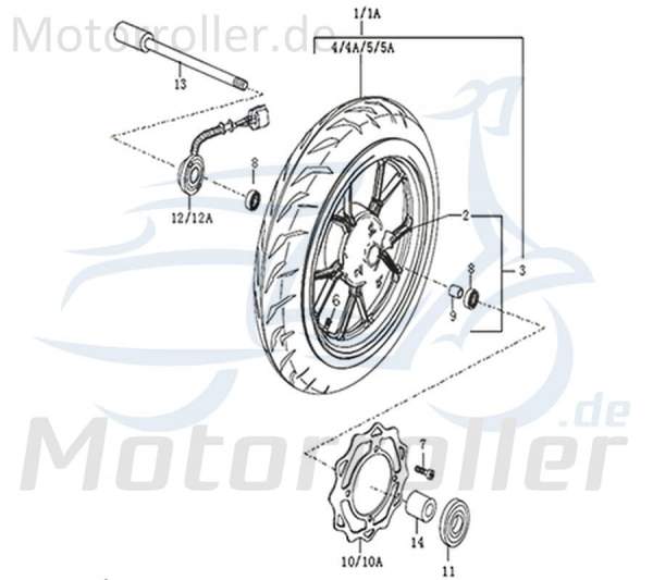 Kreidler DICE GS/SM 125i Pro Tachometerantrieb 781065 Tachoantrieb Tachoschnecke Motorrad Original