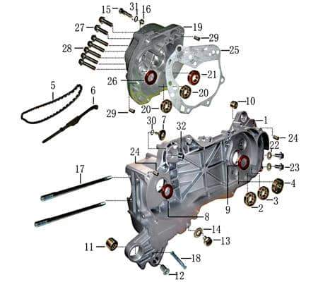 Simmerring Getriebe 17x30x6mm Simmering 703950