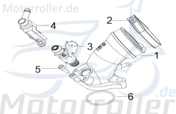 Kreidler Insignio 250 DD Anschlussblock 250ccm 4Takt 280075000000 Motorroller.de Eispritzdüse 250ccm-4Takt Scooter Ersatzteil Service Inpektion